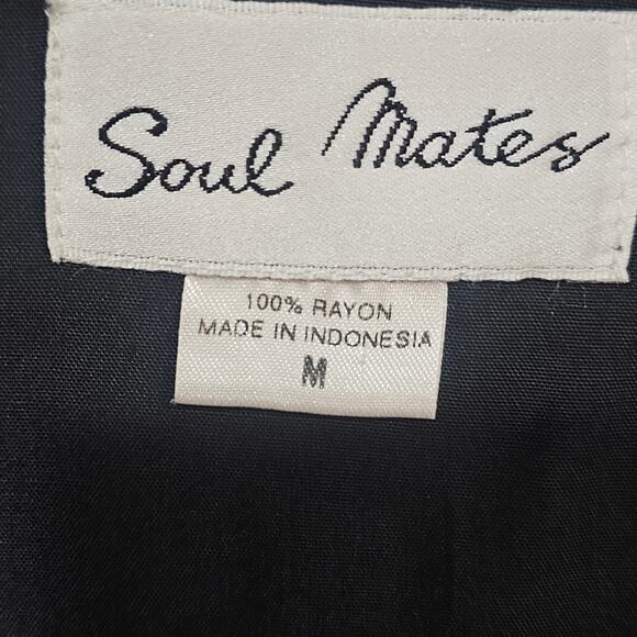 Vintage 90s Y2K Quilted Patchwork Boho Vest Rayon Size M - Picture 4 of 6